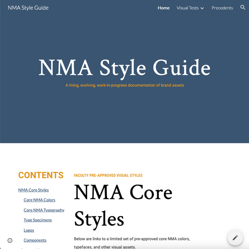NMA Style Guide Google Site v2